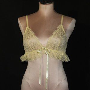 Victoria's Secret Yellow Lace Bralette